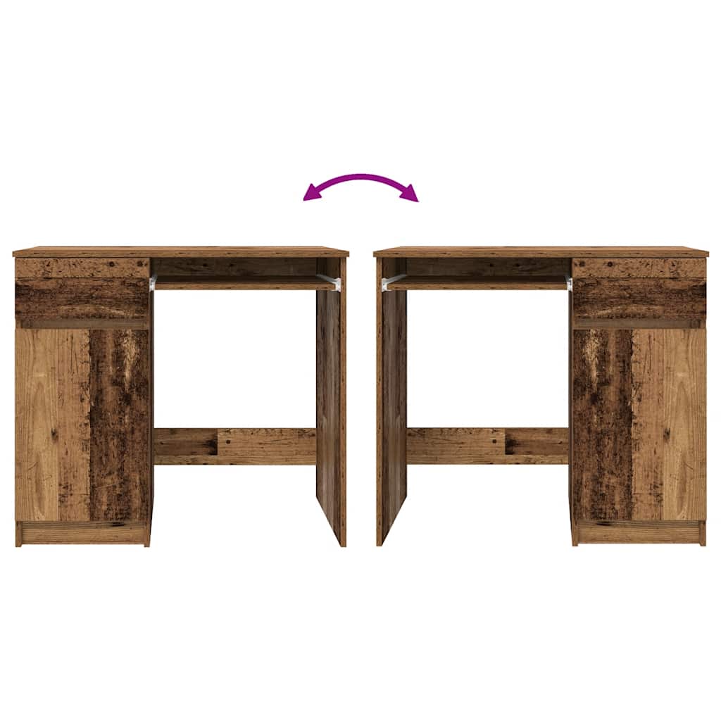 vidaXL Γραφείο Παλιό ξύλο 86x49x76 εκ. από Επεξεργασμένο Ξύλο