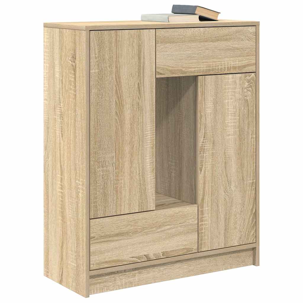 vidaXL Συρταριέρα με Συρτάρια και Πόρτες Sonoma Δρυς 73x31x90 εκ