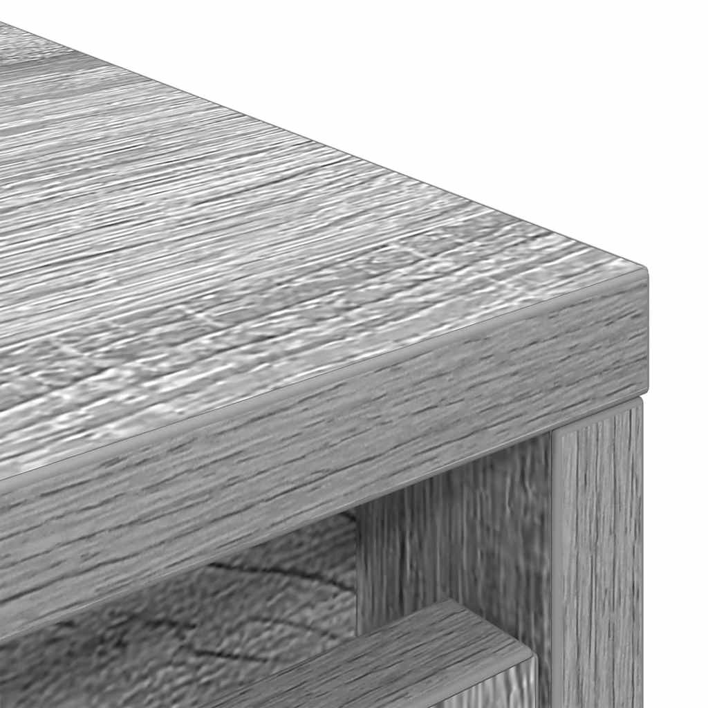 vidaXL Παπουτσοθήκη Γκρι Sonoma 29,5x34x76 εκ. Επεξεργασμένο Ξύλο