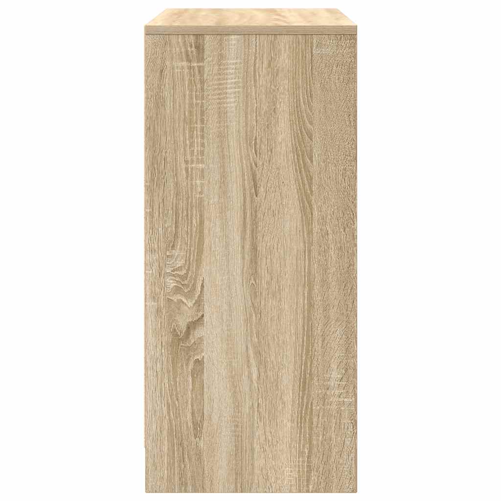 vidaXL Παπουτσοθήκη Sonoma Δρυς 57x34x76 εκ. από Επεξεργασμένο Ξύλο
