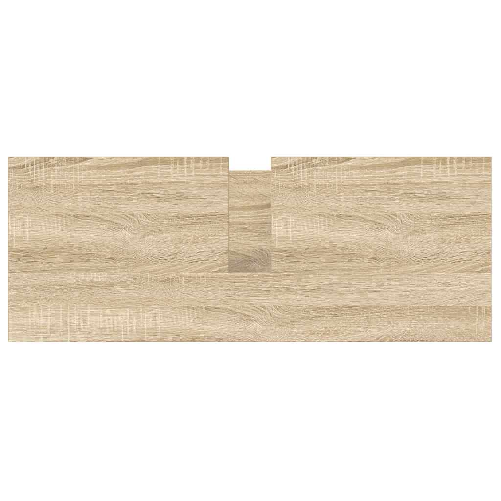 vidaXL Ντουλάπι νιπτήρα μπάνιου με συρτάρια Sonoma Δρυς 90x34,5x60 εκ.