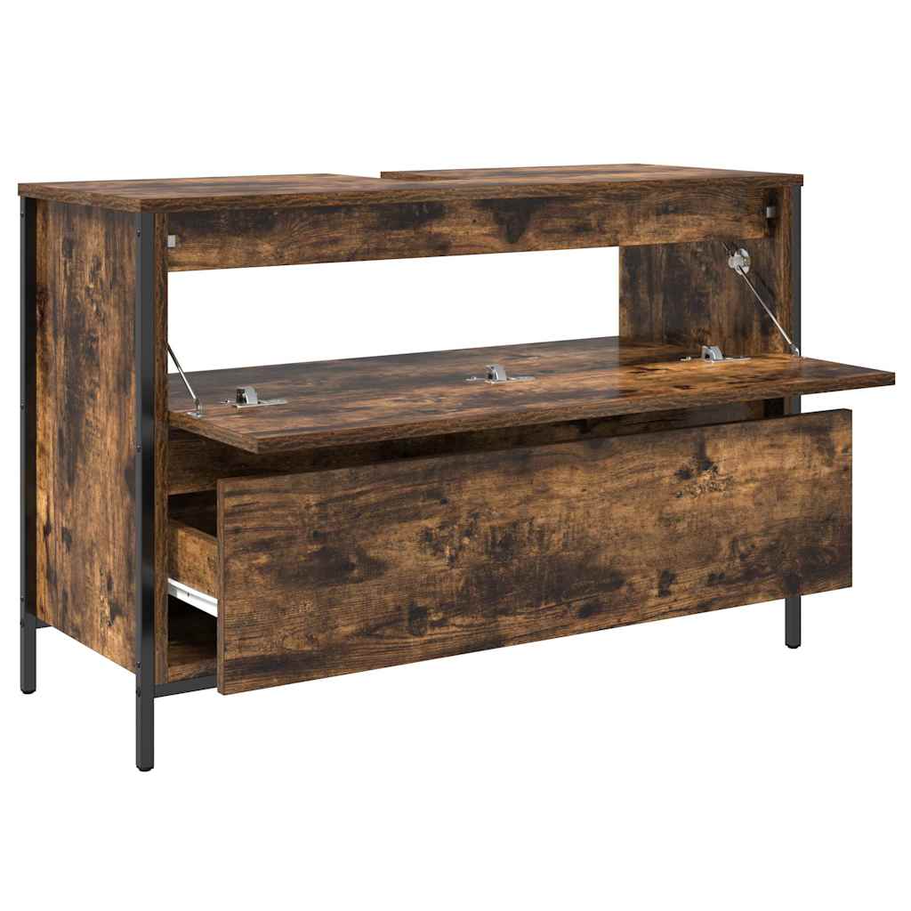 vidaXL Ντουλάπι νιπτήρα μπάνιου με συρτάρια 90x34,5x60 εκ.