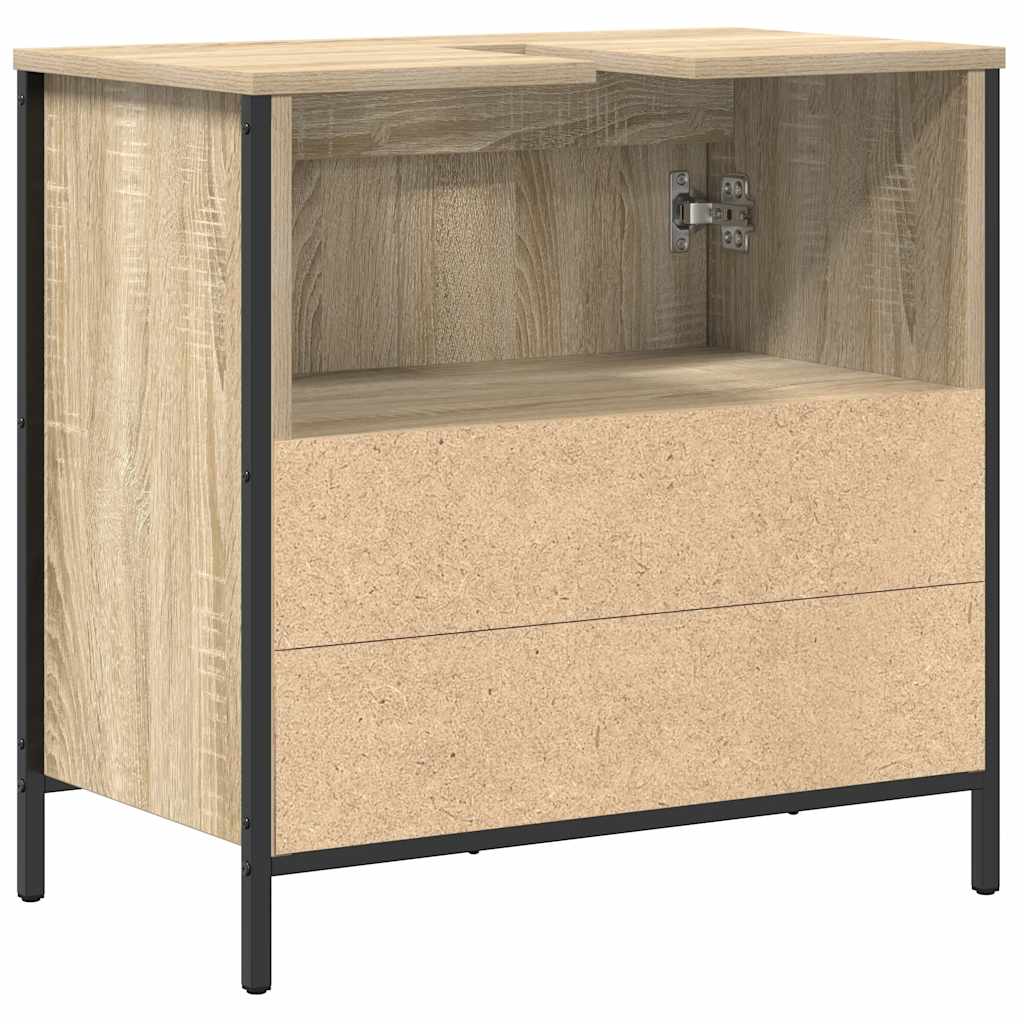 vidaXL Ντουλάπι Νιπτήρα Μπάνιου Sonoma Δρυς 60x34,5x60 εκ.