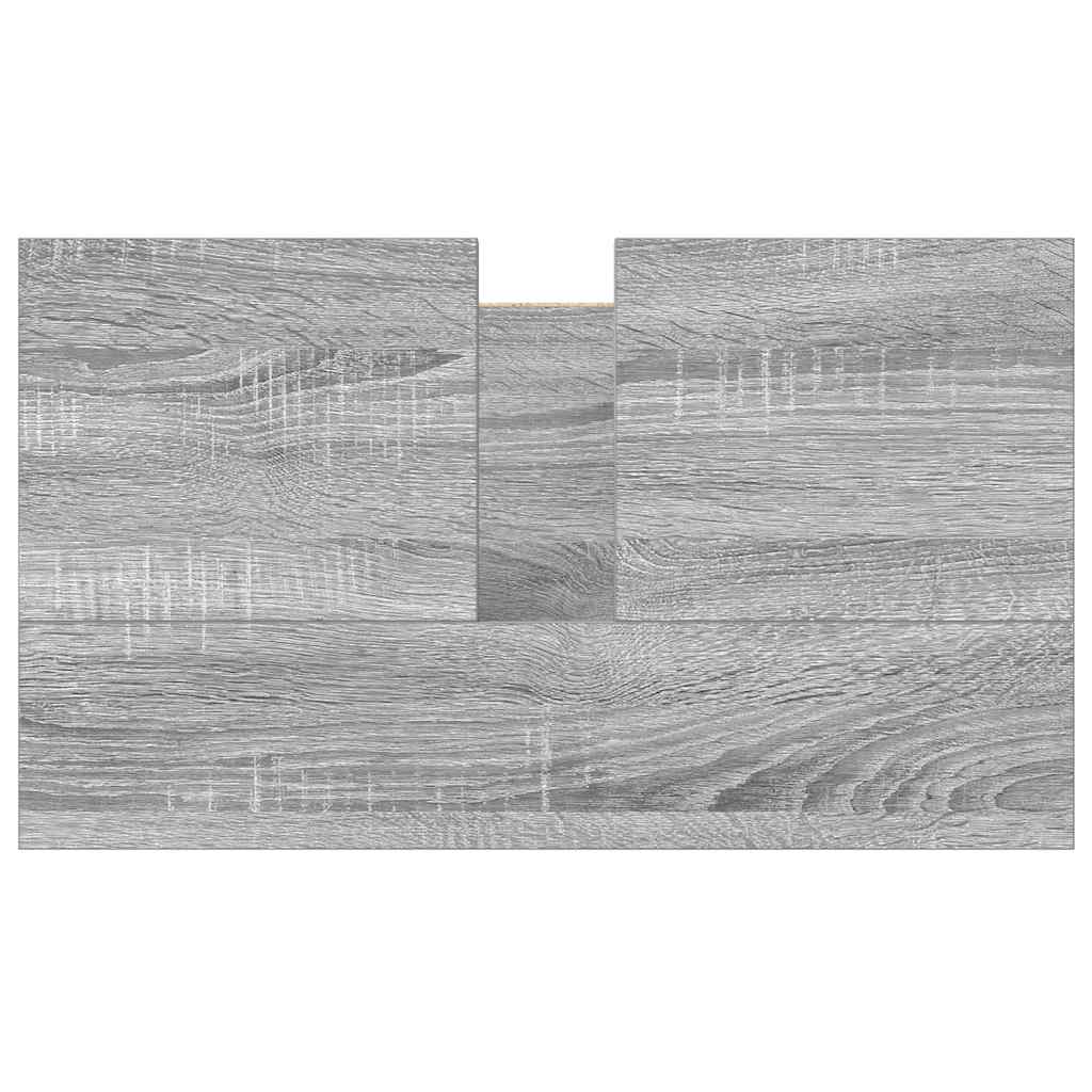 vidaXL Ντουλάπι Νιπτήρα Μπάνιου Γκρι Sonoma 60x34,5x60 εκ.
