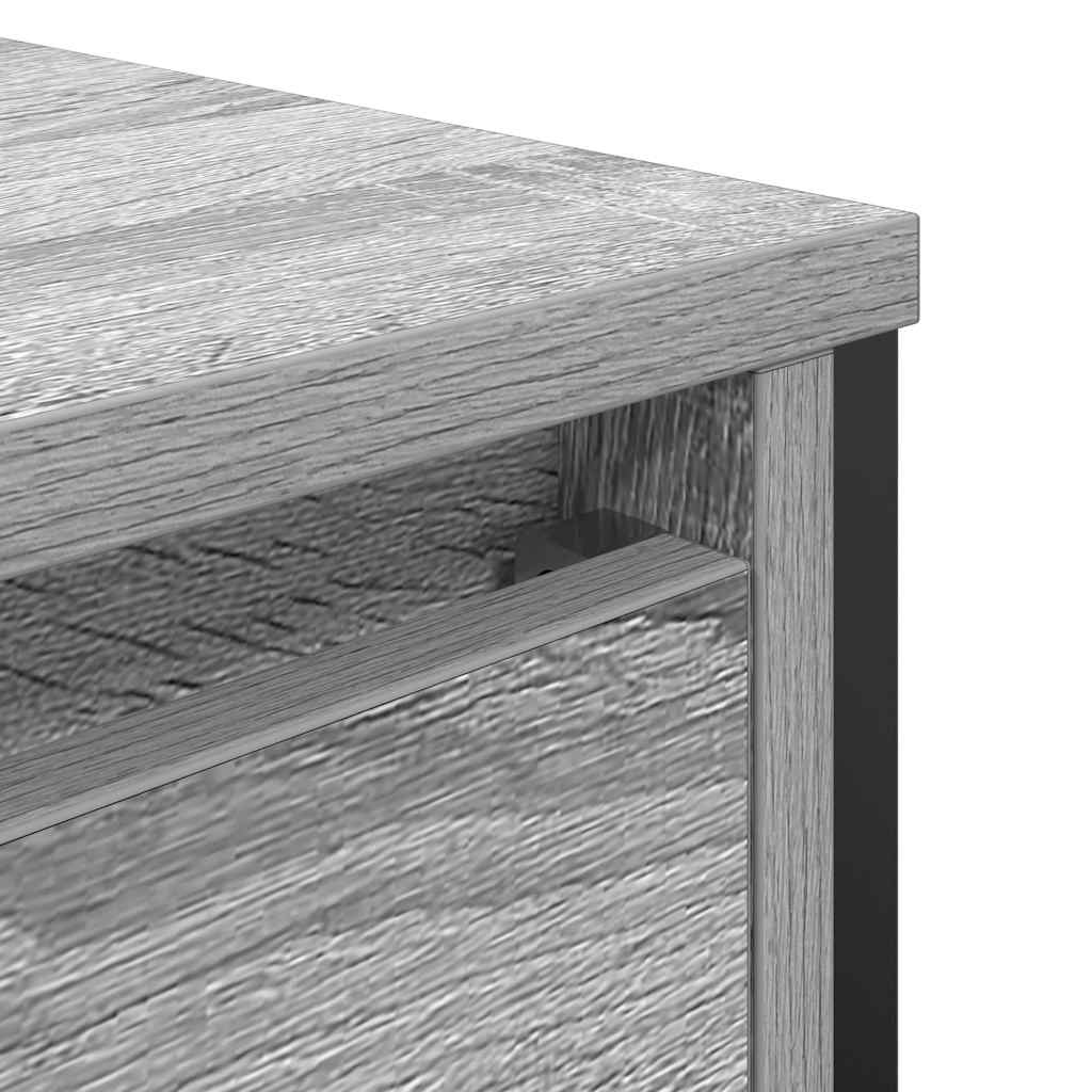 vidaXL Ντουλάπι Νιπτήρα Μπάνιου Γκρι Sonoma 60x34,5x60 εκ.