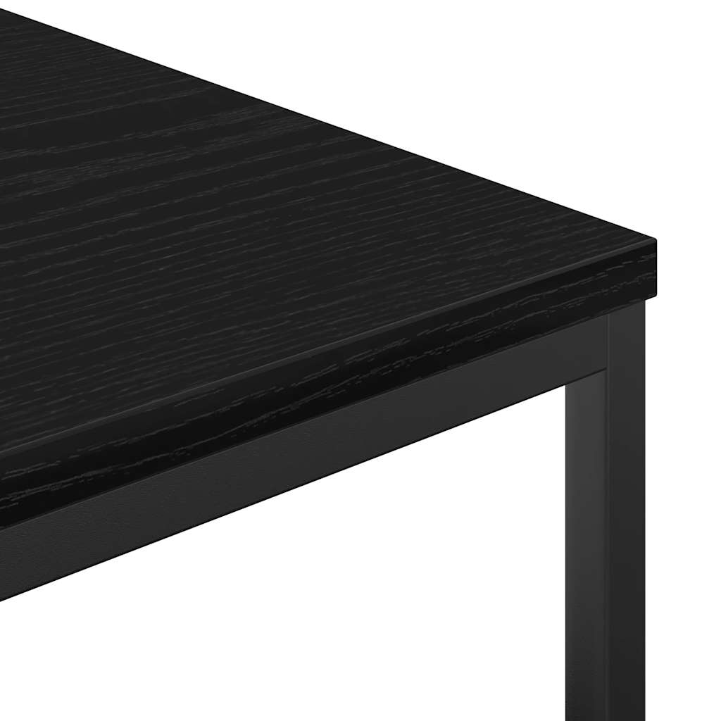 vidaXL Ντουλάπι μπάνιου με ράφια Μαύρη βελανιδιά 36x35x165 cm