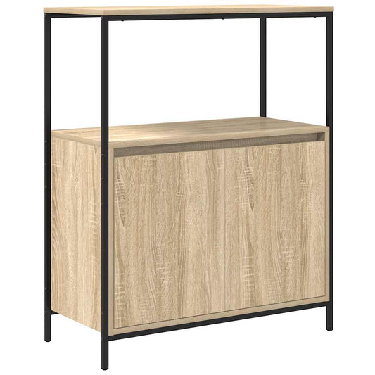 vidaXL Ντουλάπι μπάνιου με ράφια Sonoma δρυς 76,5x35x95 εκ.