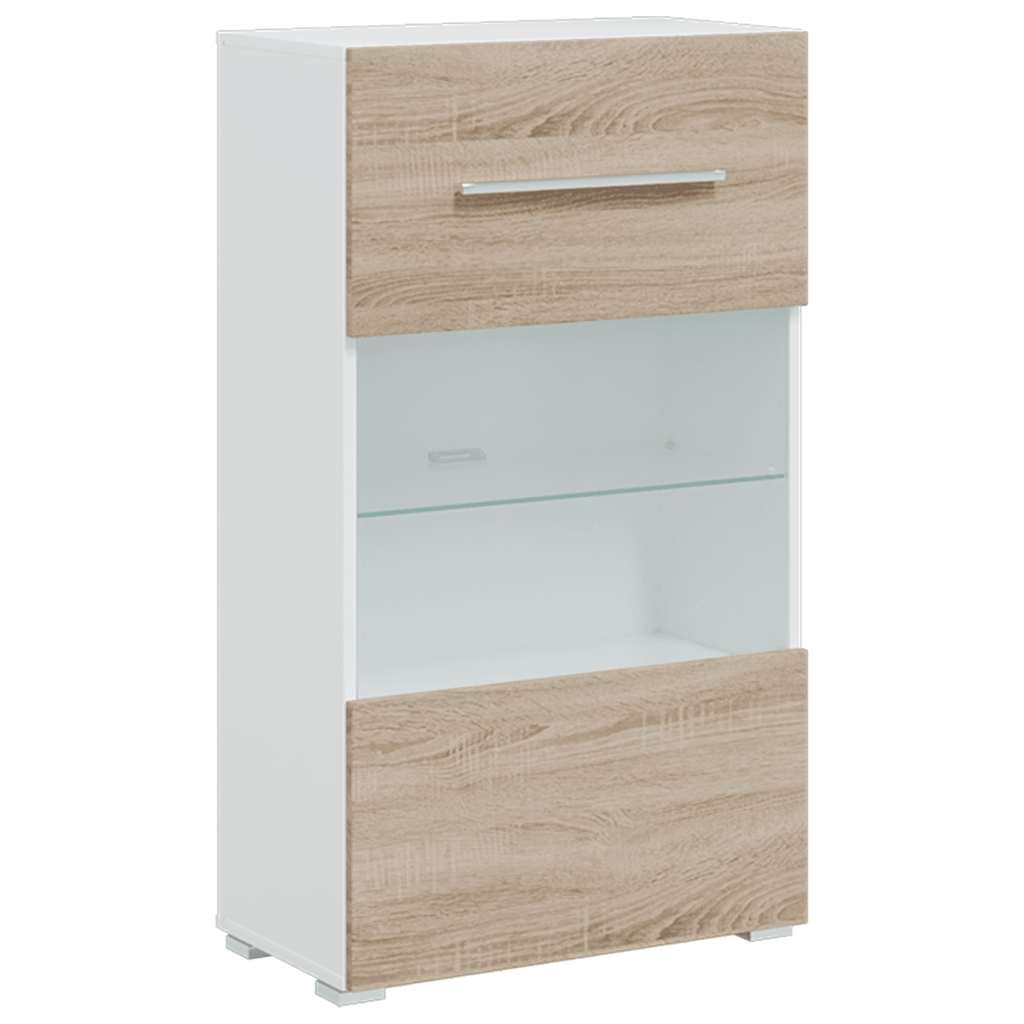 vidaXL Μονάδες τηλεόρασης 5 τεμαχίων με φωτισμό LED Δρυς sonoma