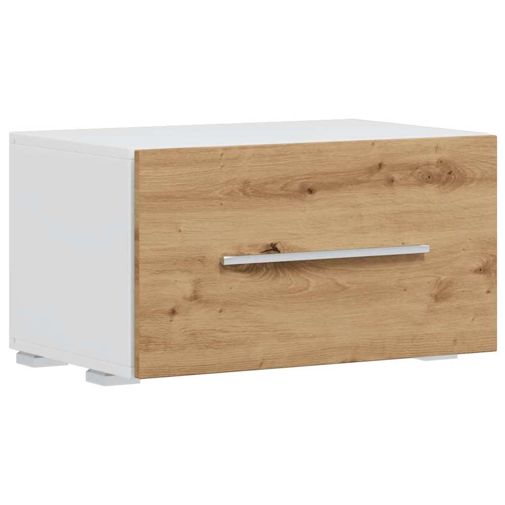 vidaXL Μονάδες τηλεόρασης 5 τεμαχίων με φωτισμό LED Δρυς τεχνίτης