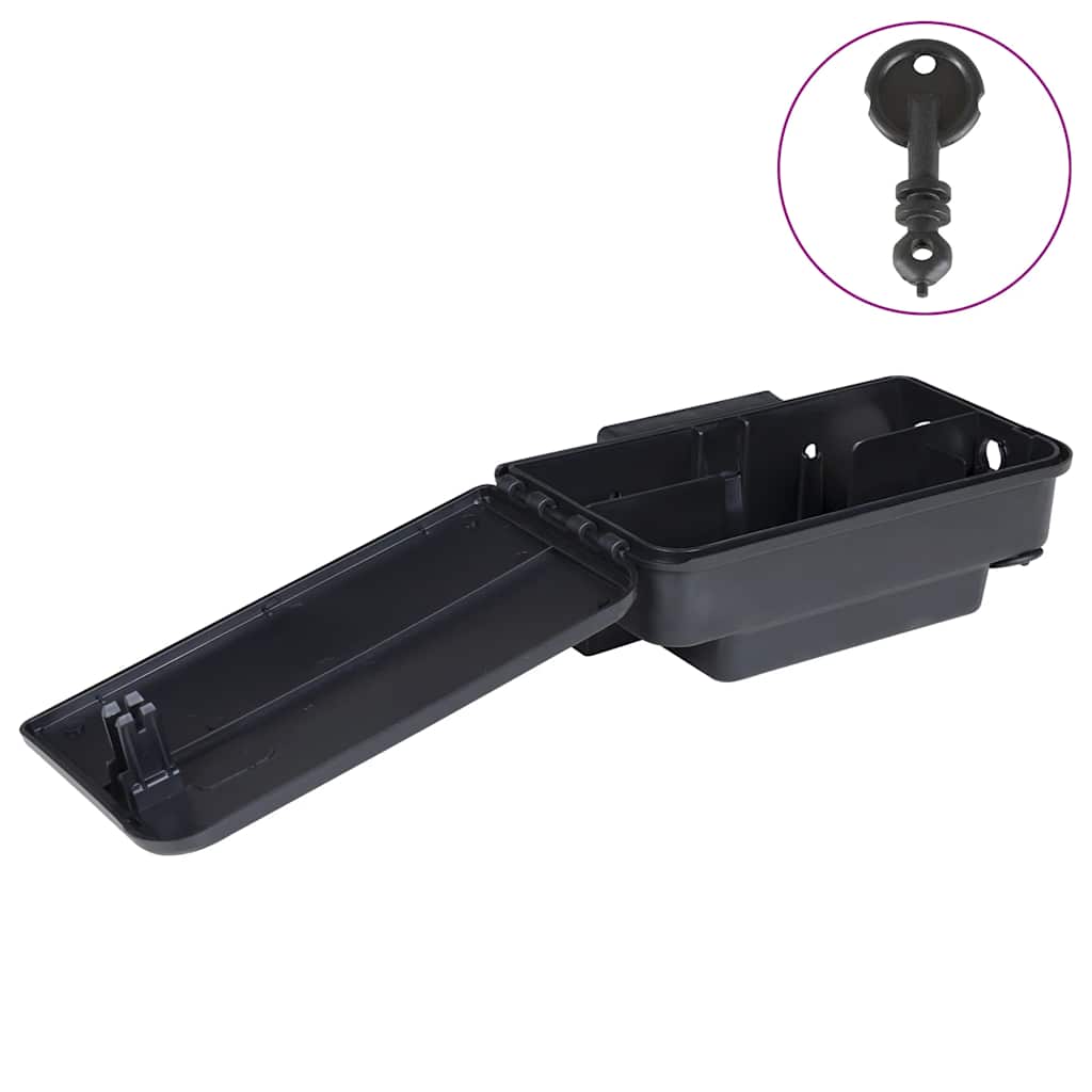 vidaXL Ποντικοπαγίδες 4 τεμ. Μαύρες 22x12,5x7,5 εκ.