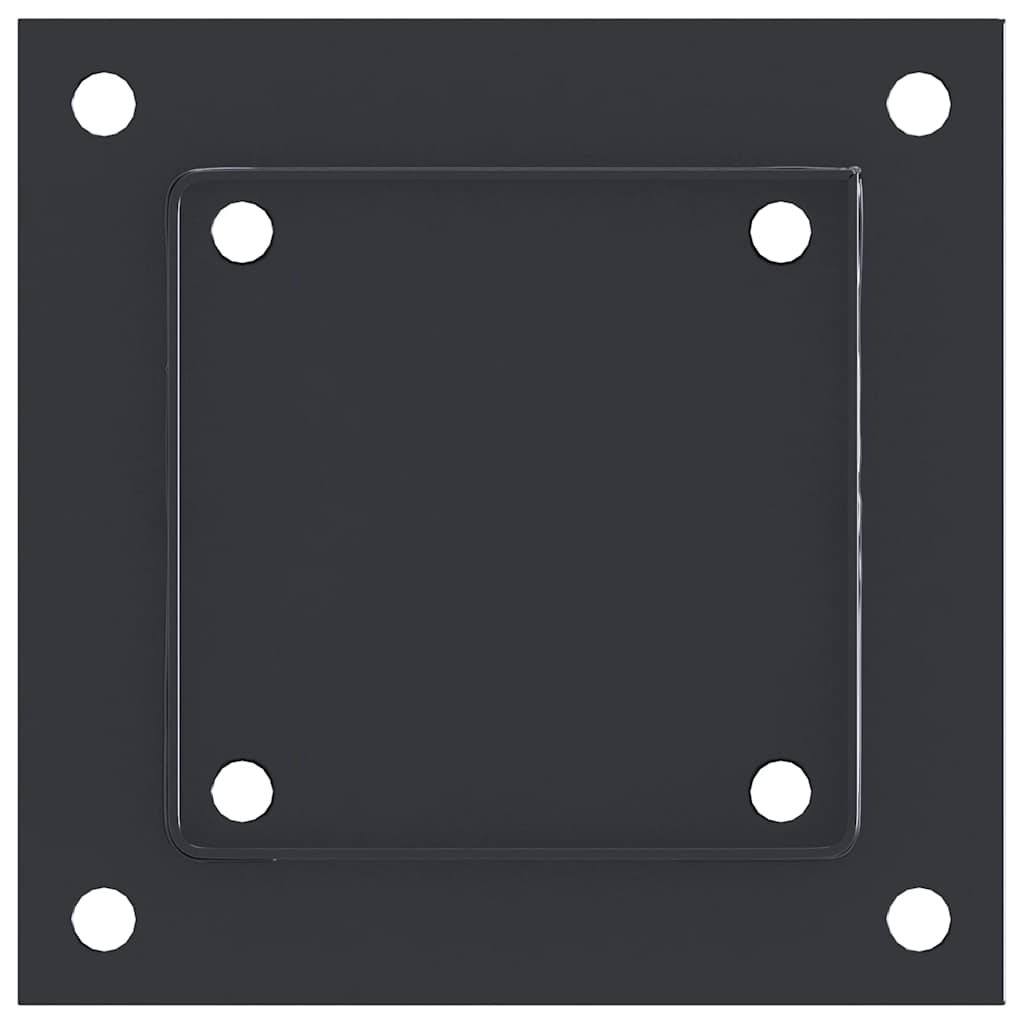 vidaXL Βάσεις στύλων τετράγωνες 4 τεμάχια Χάλυβας με επικάλυψη σκόνης