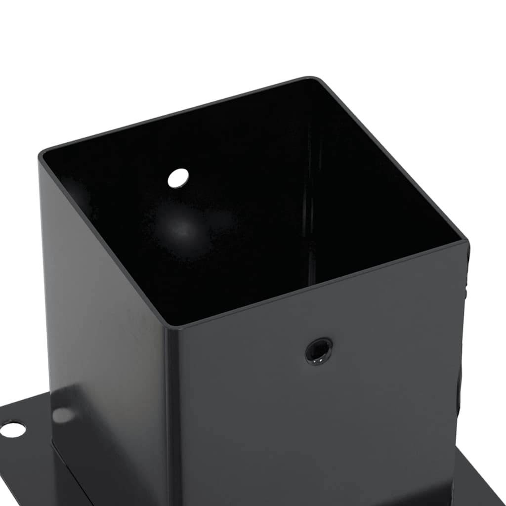vidaXL Βάσεις στύλων τετράγωνες 4 τεμάχια Χάλυβας με επικάλυψη σκόνης