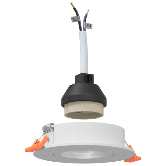 vidaXL Spotlights με προβολείς 12 pcs Λευκό 9 x 9 x cm Αλουμίνιο