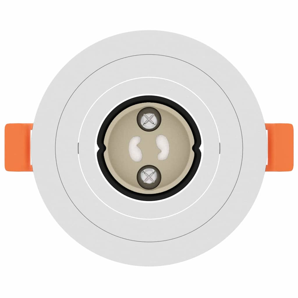 vidaXL Spotlights με προβολείς 12 pcs Λευκό 9 x 9 x cm Αλουμίνιο