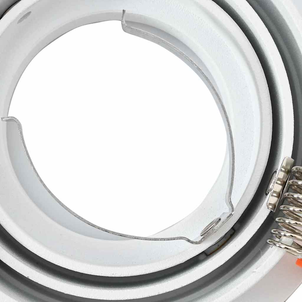 vidaXL Spotlights με προβολείς 24 pcs Λευκό 9 x 9 x cm Αλουμίνιο