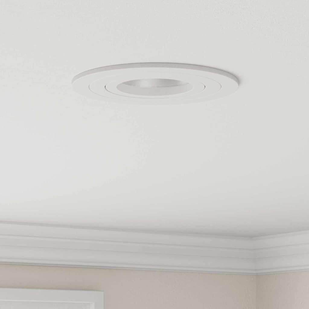 vidaXL Spotlights με προβολείς 24 pcs Λευκό 9 x 9 x cm Αλουμίνιο