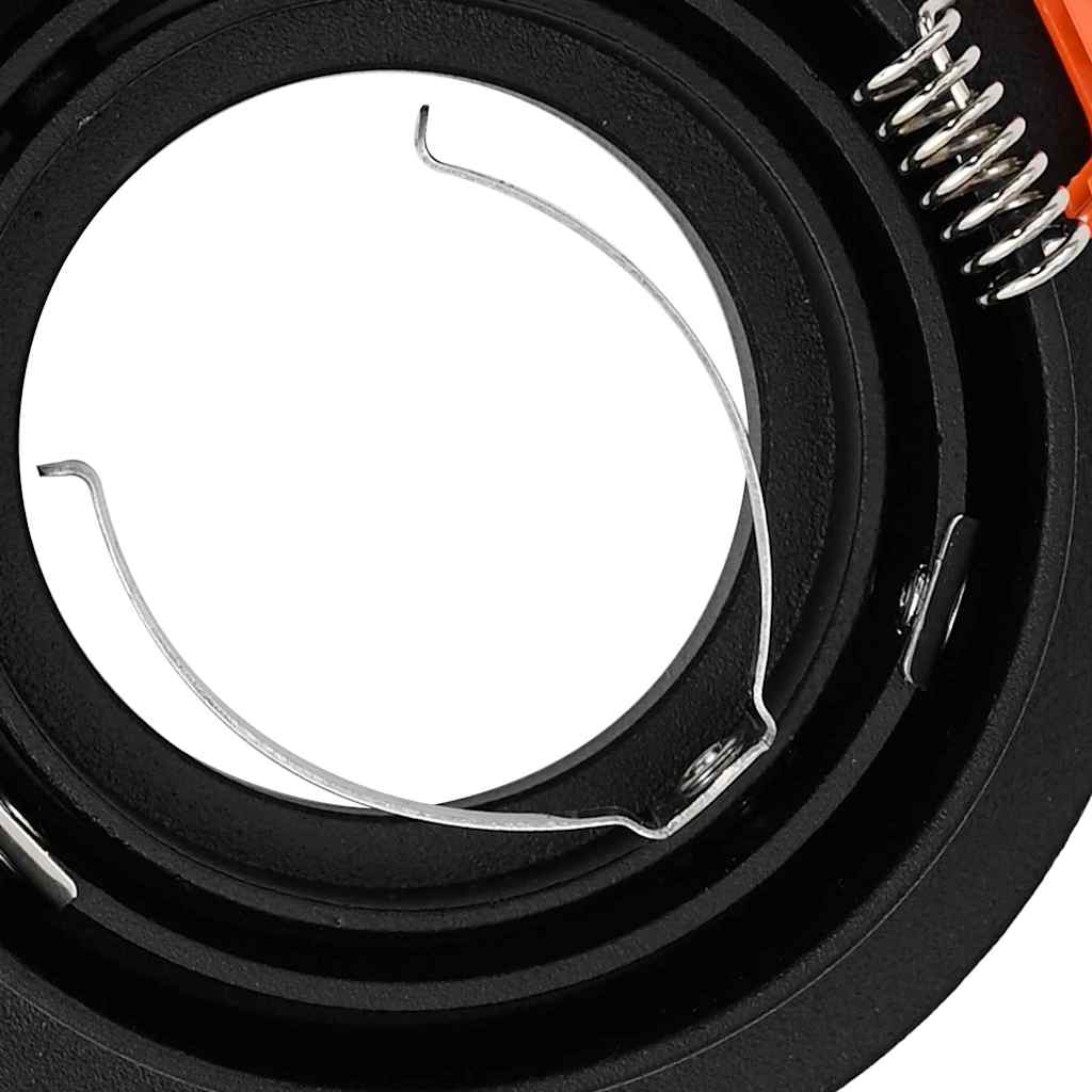 vidaXL Spotlights με προβολείς 6 pcs Μαύρο 9 x 9 x cm Αλουμίνιο