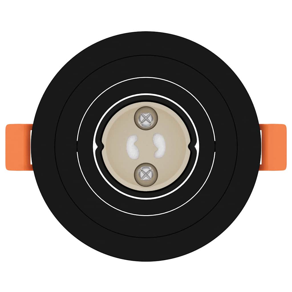 vidaXL Spotlights με προβολείς 12 pcs Μαύρο 9 x 9 x cm Αλουμίνιο