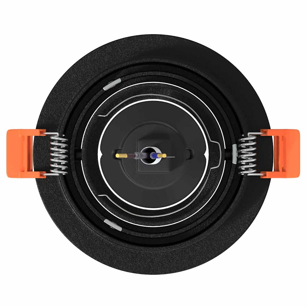 vidaXL Spotlights με προβολείς 12 pcs Μαύρο 9 x 9 x cm Αλουμίνιο