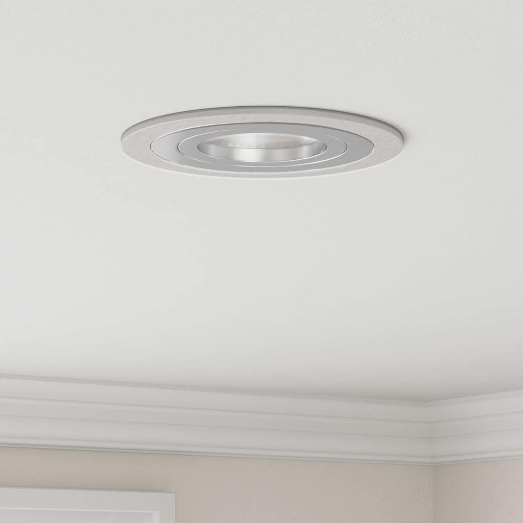 vidaXL Spotlights με προβολείς Ασημί 9 x 9 x cm Αλουμίνιο