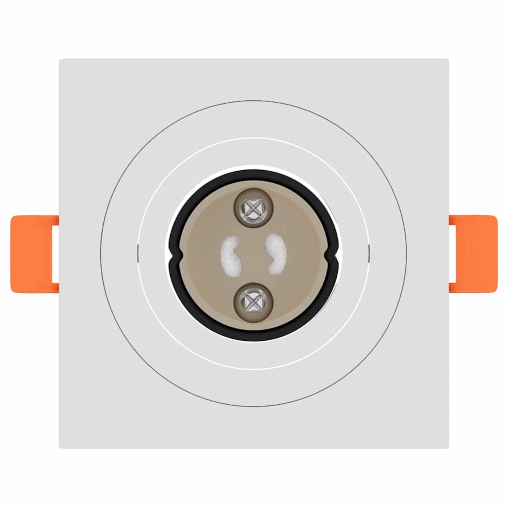 vidaXL Spotlights με προβολείς 24 pcs Λευκό 9 x 9 x cm Αλουμίνιο