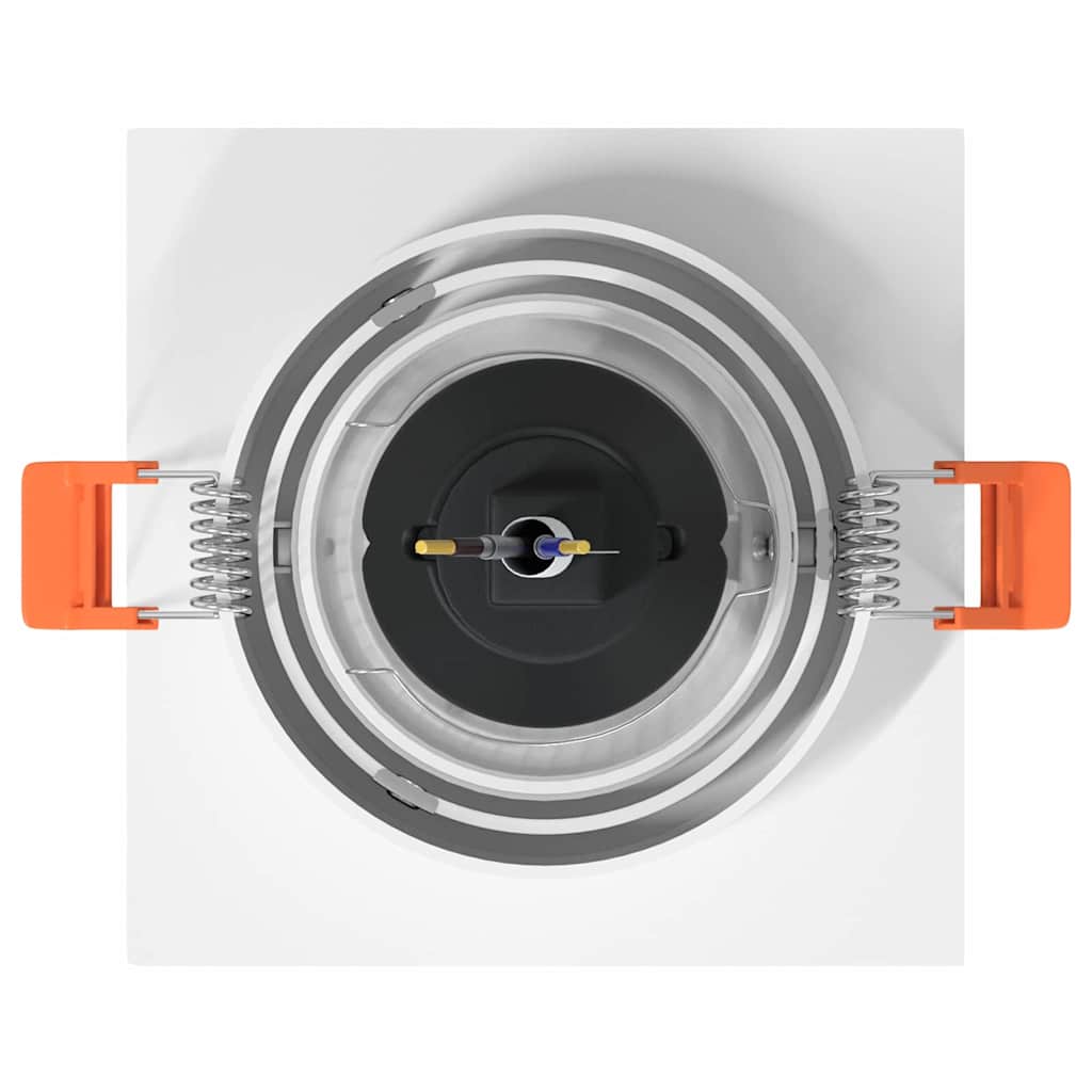 vidaXL Spotlights με προβολείς 24 pcs Λευκό 9 x 9 x cm Αλουμίνιο