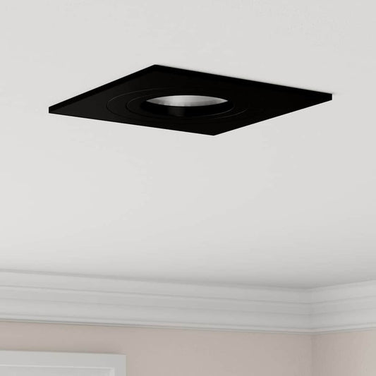 vidaXL Spotlights με προβολείς 6 pcs Μαύρο 9 x 9 x cm Αλουμίνιο