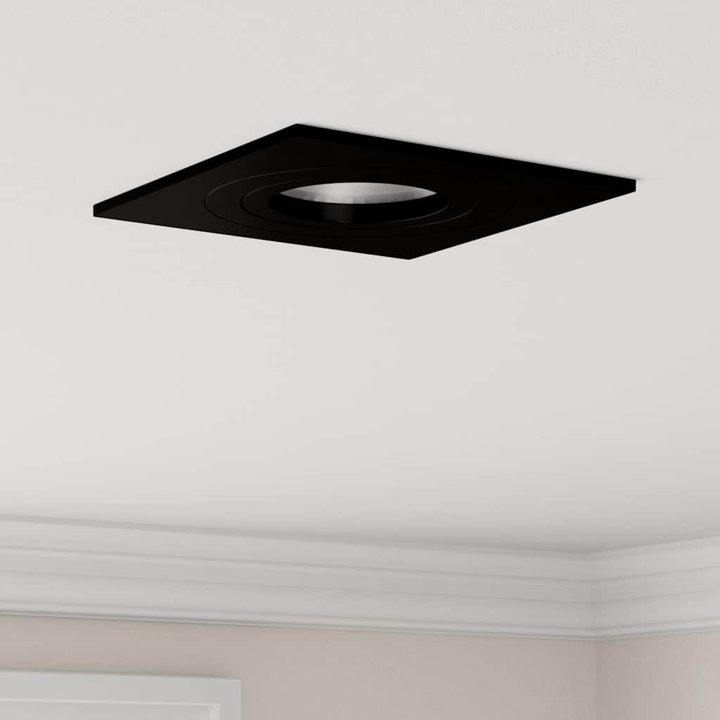 vidaXL Spotlights με προβολείς 12 pcs Μαύρο 9 x 9 x cm Αλουμίνιο