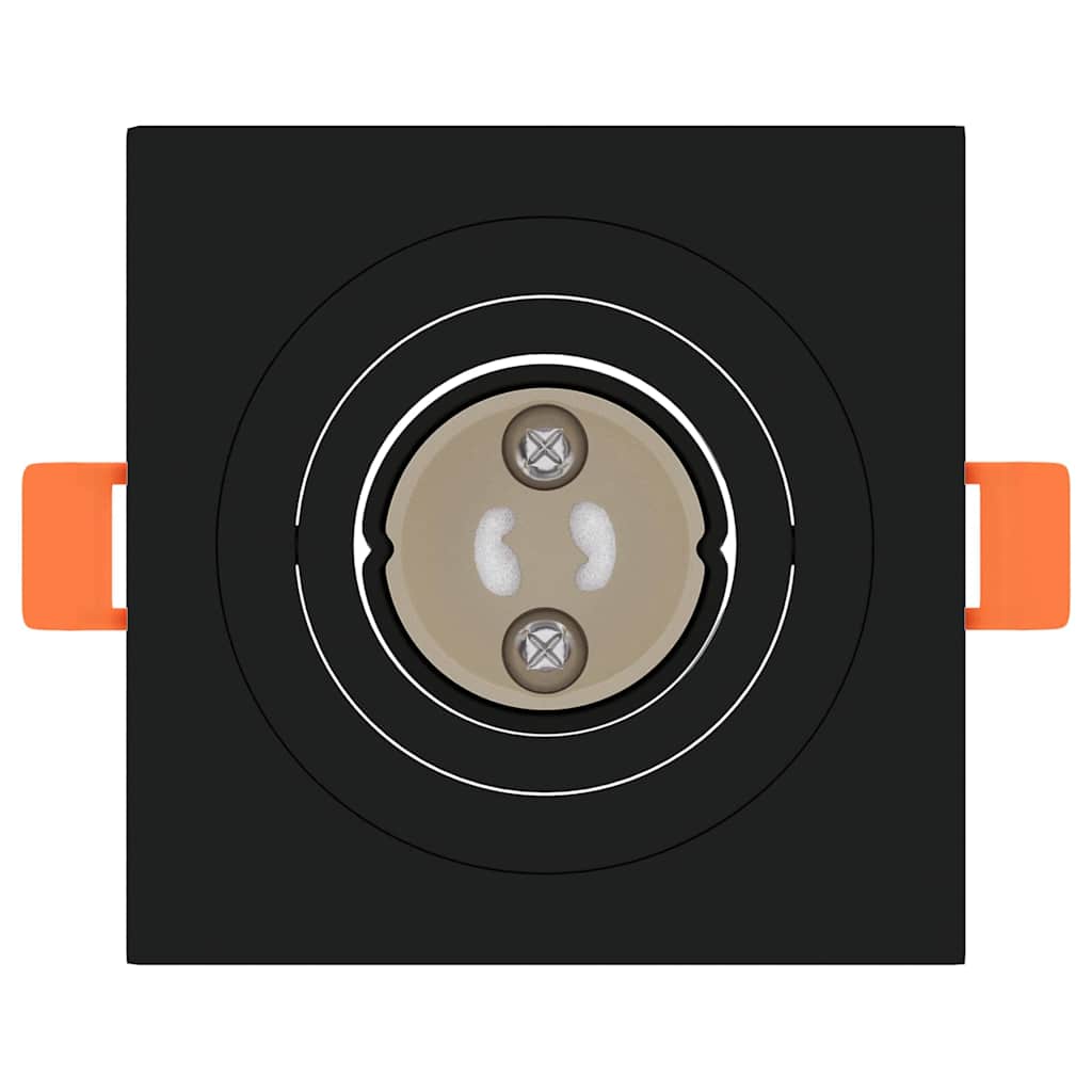 vidaXL Spotlights με προβολείς 12 pcs Μαύρο 9 x 9 x cm Αλουμίνιο