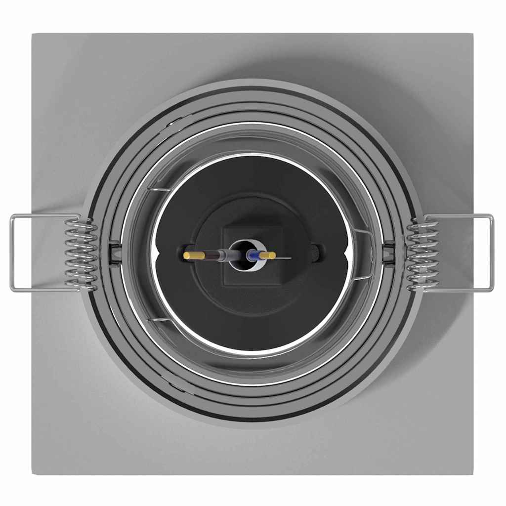 vidaXL Spotlights με προβολείς 6 pcs Ασημί 9 x 9 x cm Αλουμίνιο