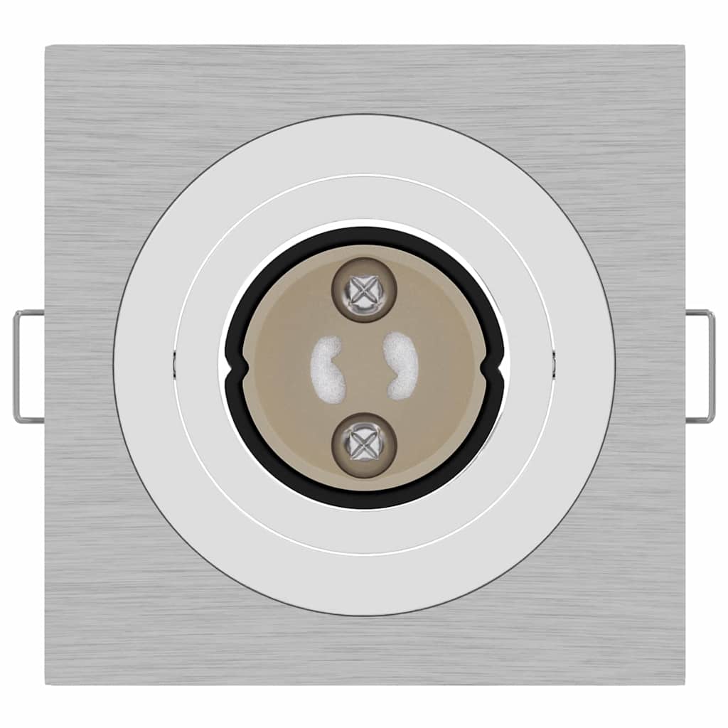 vidaXL Spotlights με προβολείς 24 pcs Ασημί 9 x 9 x cm Αλουμίνιο