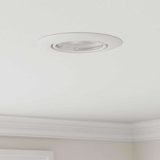 vidaXL Σποτ 6 pcs Λευκό 9 x 9 x 2.5 εκ. Μέταλλο