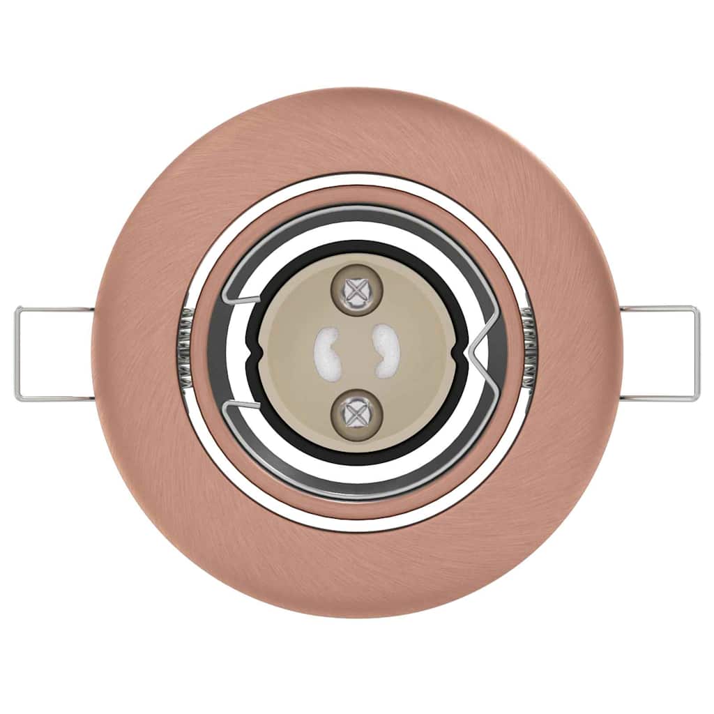 vidaXL Σποτ 24 pcs Χάλκινο 9 x 9 x 2.5 εκ. Μέταλλο