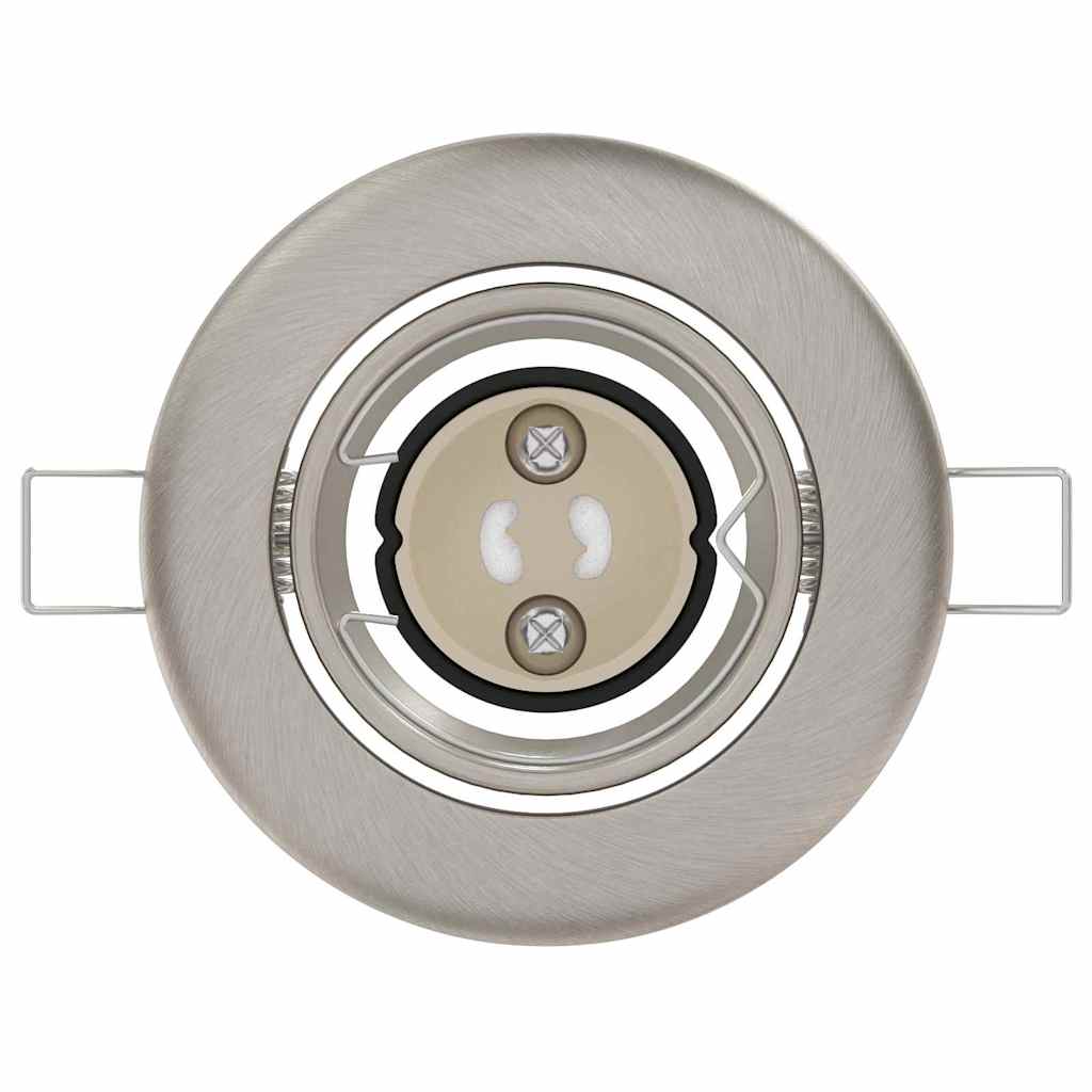 vidaXL Σποτ 24 pcs Ασημί 9 x 9 x 2.5 εκ. Μέταλλο