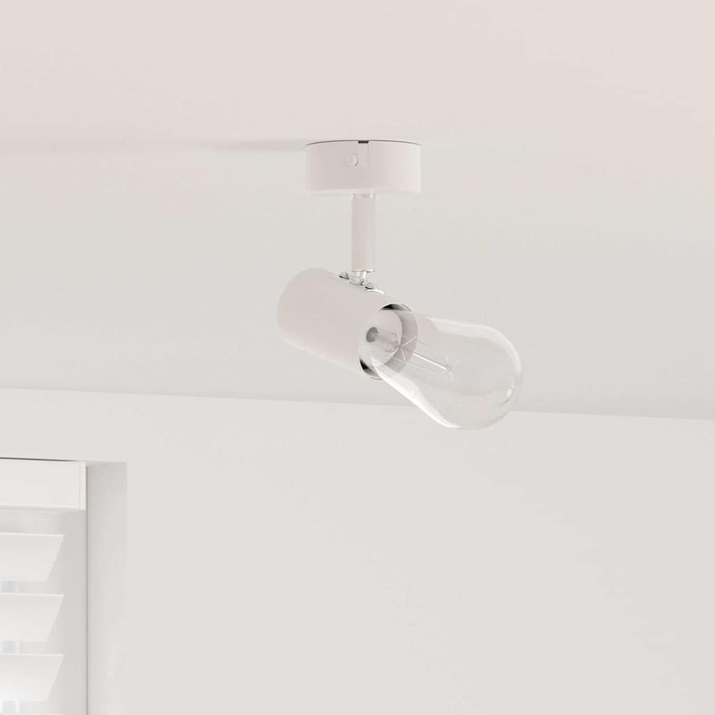 vidaXL Σποτ οροφής με προβολείς Λευκό 6,5 x 6 x 11,5 εκ Μέταλλο