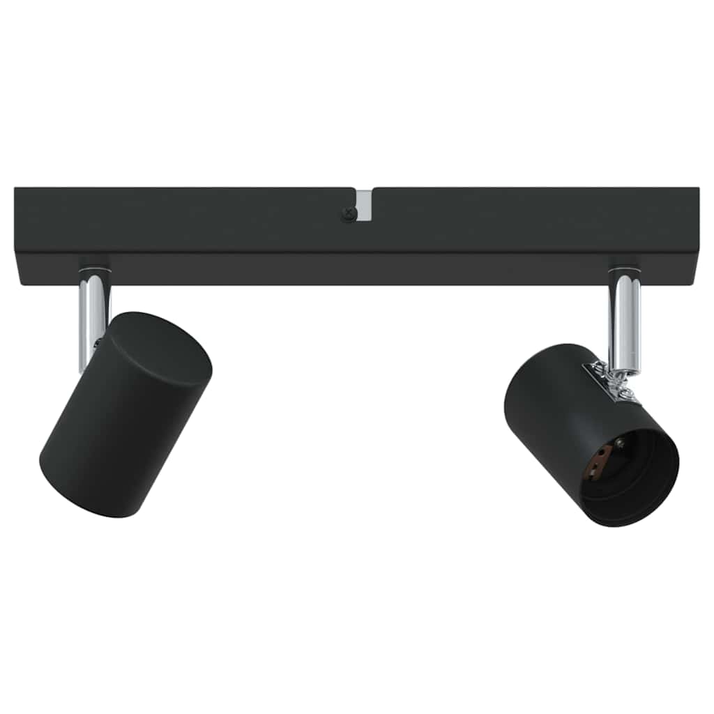 vidaXL Σποτ οροφής με προβολείς Μαύρο 26 x 6,5 x 11,5 εκ Μέταλλο