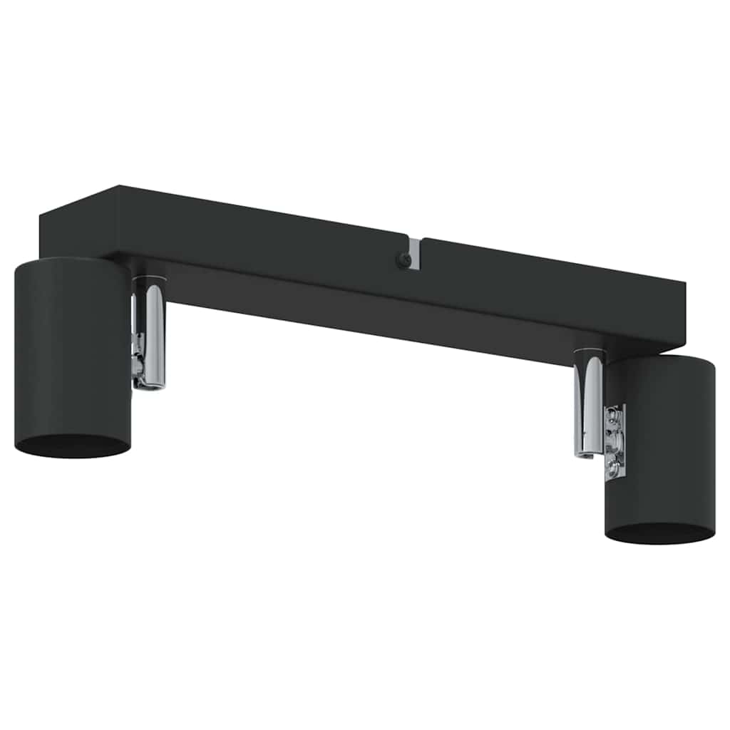 vidaXL Σποτ οροφής με προβολείς Μαύρο 26 x 6,5 x 11,5 εκ Μέταλλο