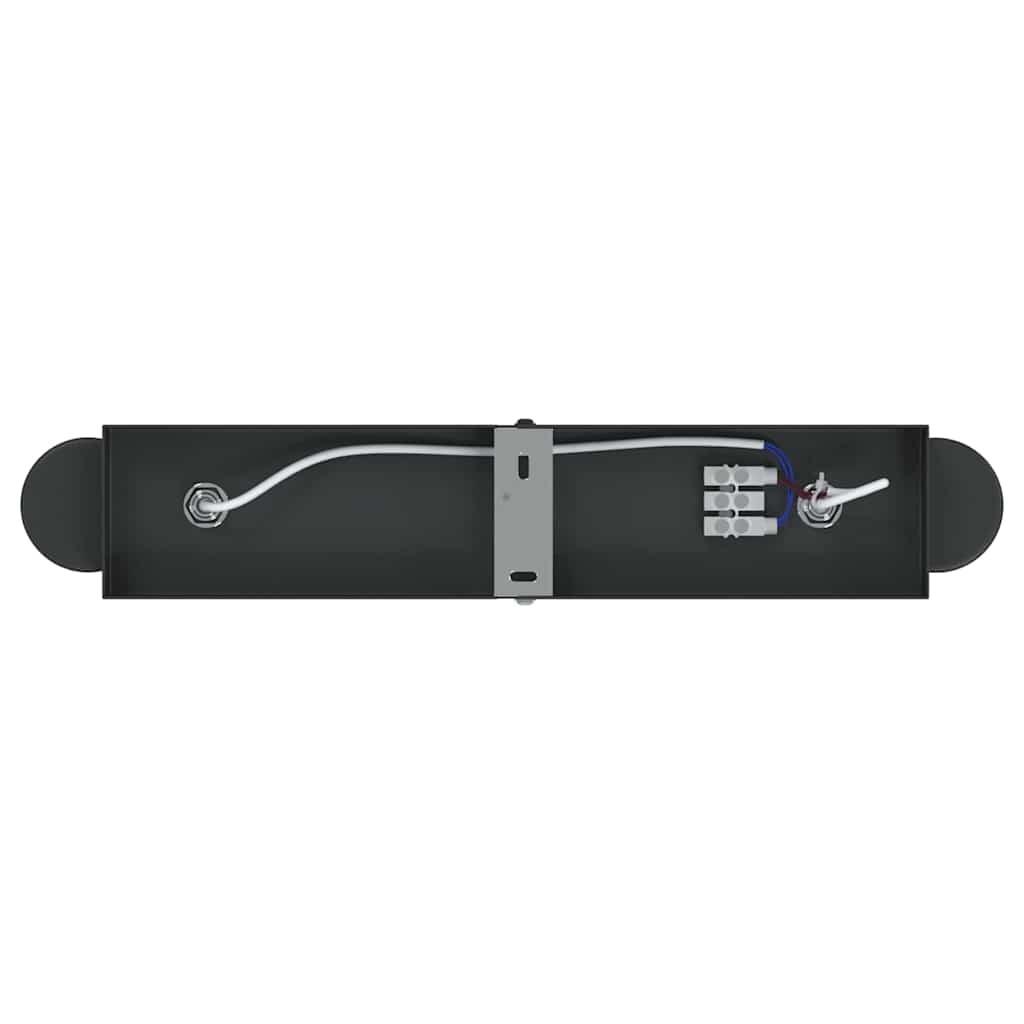 vidaXL Σποτ οροφής με προβολείς Μαύρο 26 x 6,5 x 11,5 εκ Μέταλλο