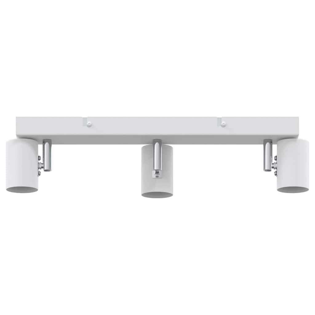 vidaXL Σποτ οροφής με προβολείς Λευκό 38 x 6,5 x 11,5 εκ Μέταλλο