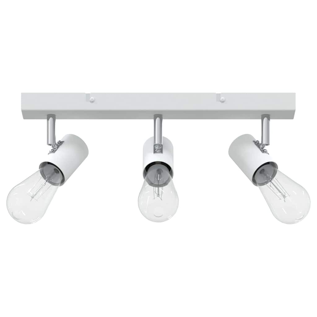 vidaXL Σποτ οροφής με προβολείς Λευκό 38 x 6,5 x 11,5 εκ Μέταλλο