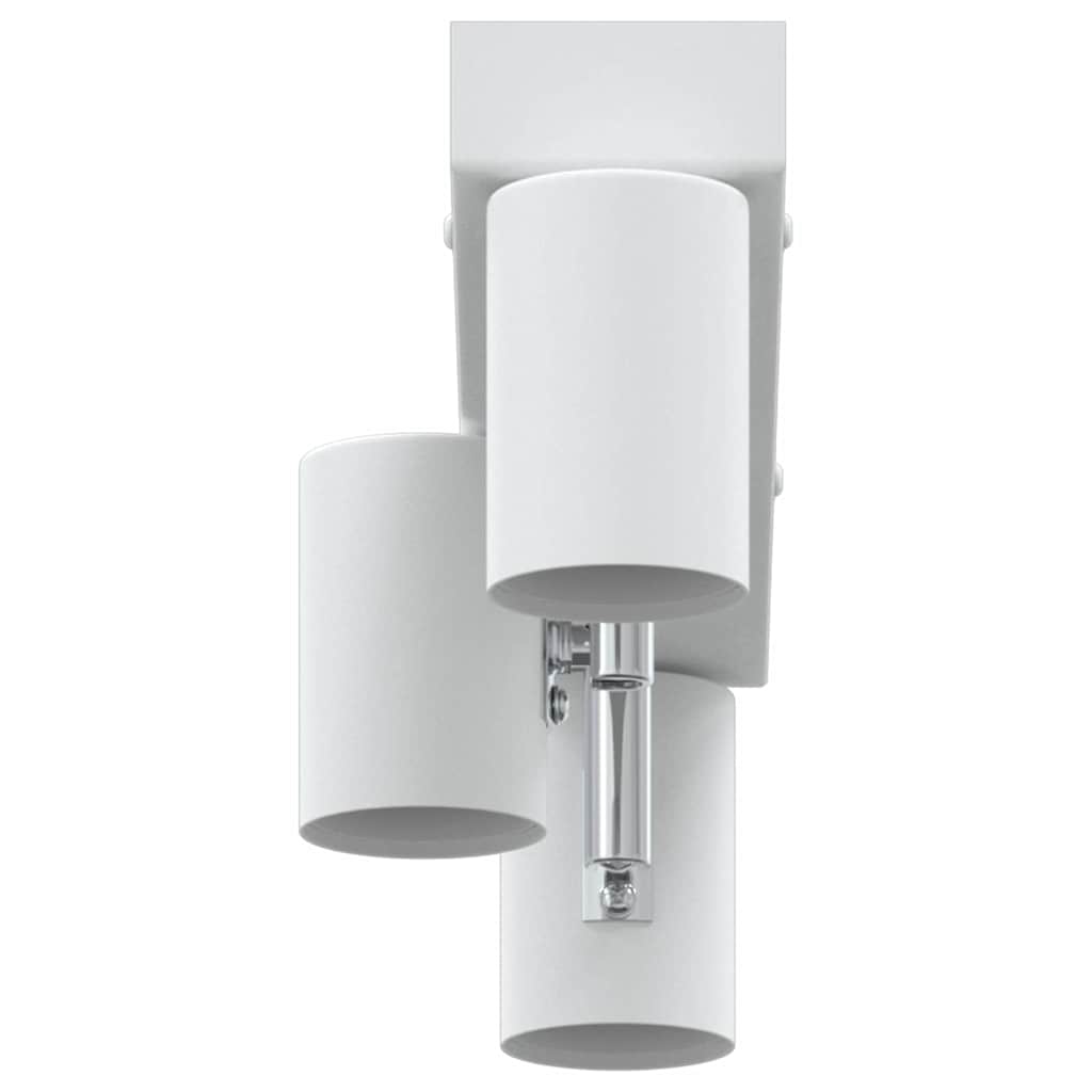 vidaXL Σποτ οροφής με προβολείς Λευκό 38 x 6,5 x 11,5 εκ Μέταλλο