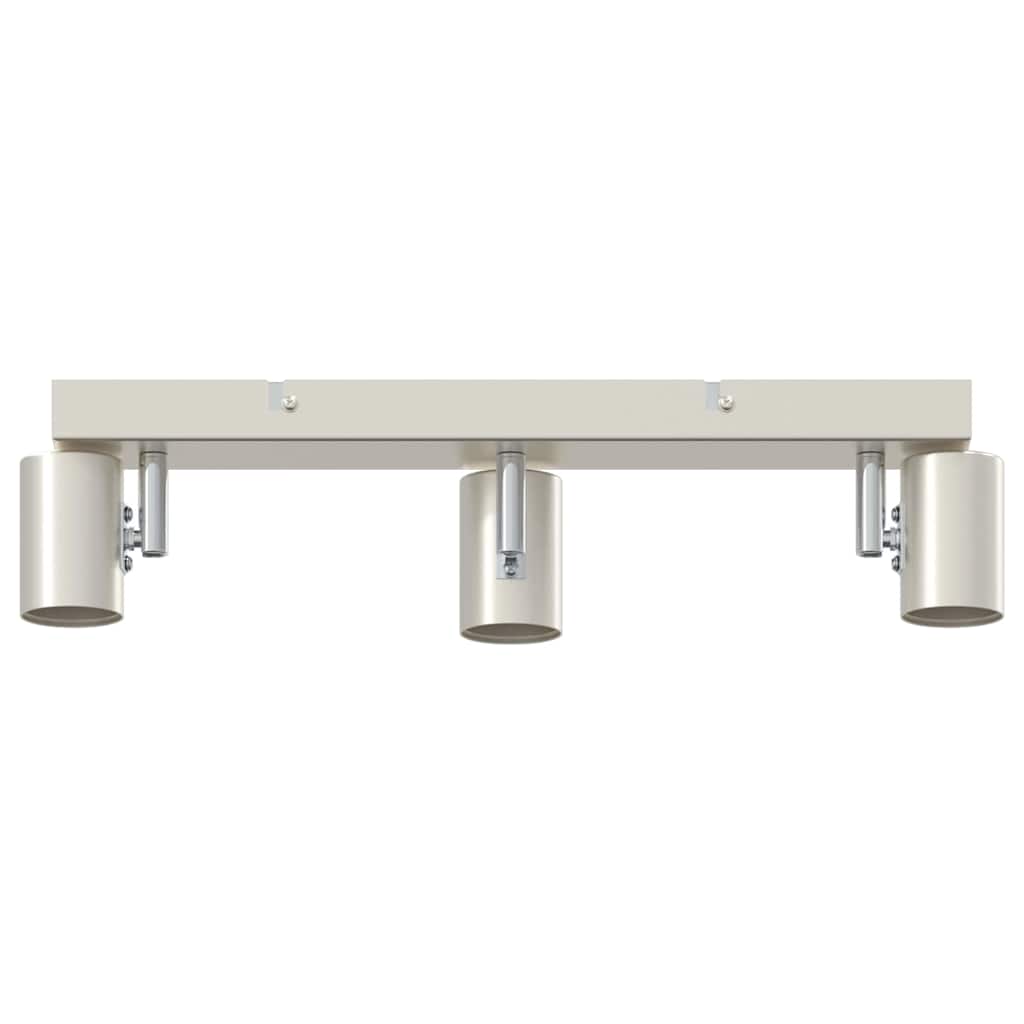 vidaXL Σποτ οροφής με προβολείς Νίκελ 38 x 6,5 x 11,5 εκ Μέταλλο