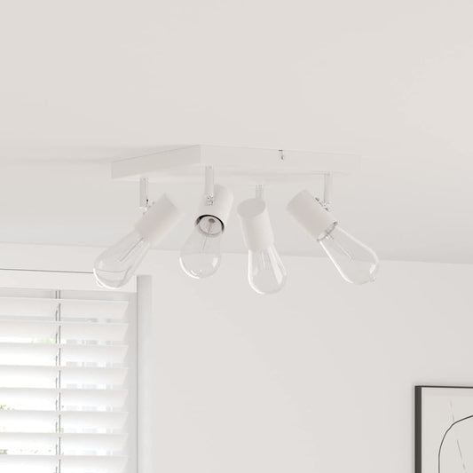 vidaXL Σποτ οροφής με προβολείς Λευκό 26 x 26 x 11,5 εκ Μέταλλο