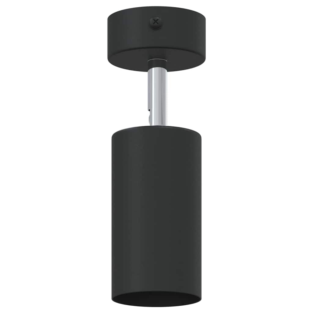 vidaXL Σποτ οροφής με προβολείς Μαύρο 6 x 6 x 16 εκ. Μέταλλο