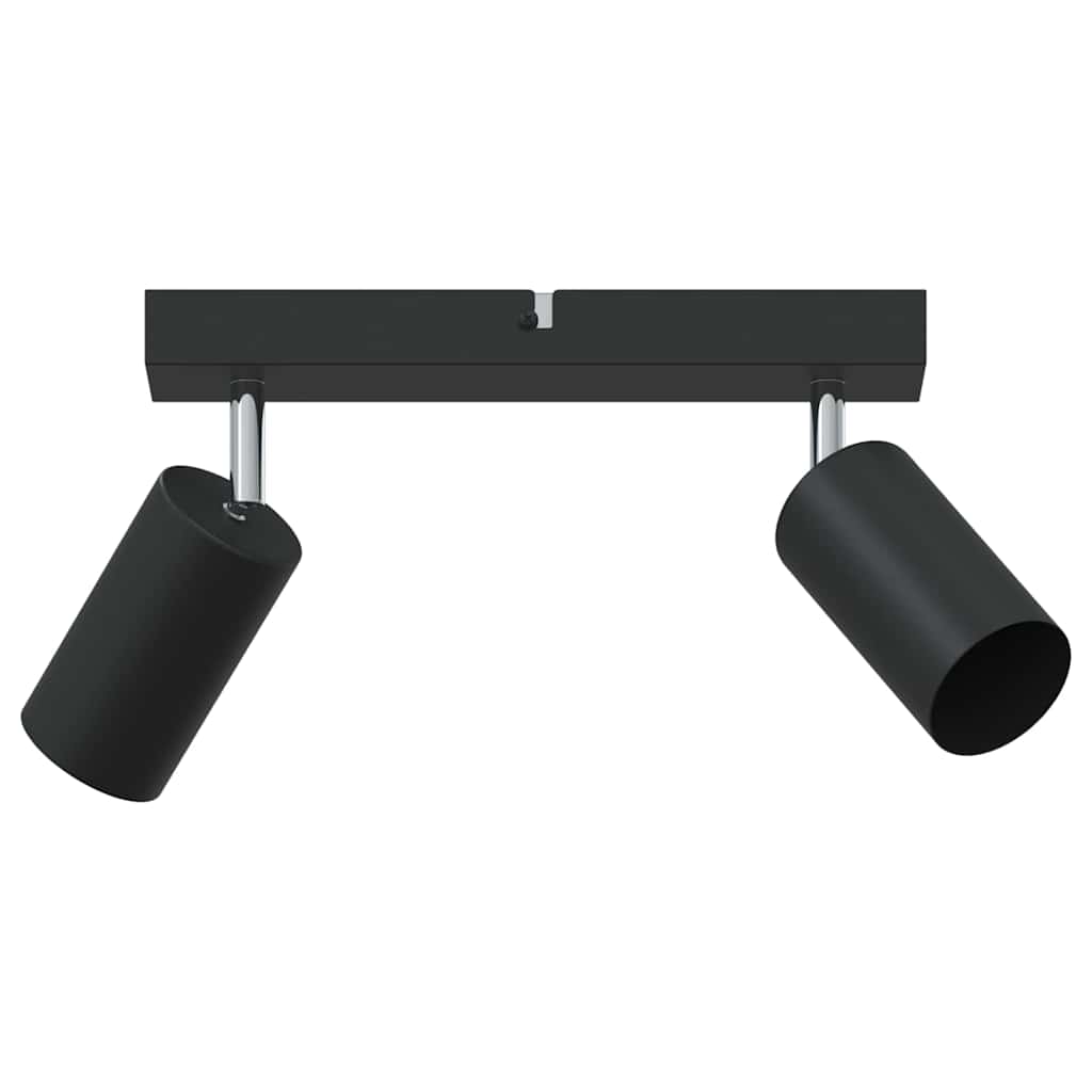 vidaXL Σποτ οροφής με προβολείς Μαύρο 26 x 5,5 x 16,5 εκ Μέταλλο