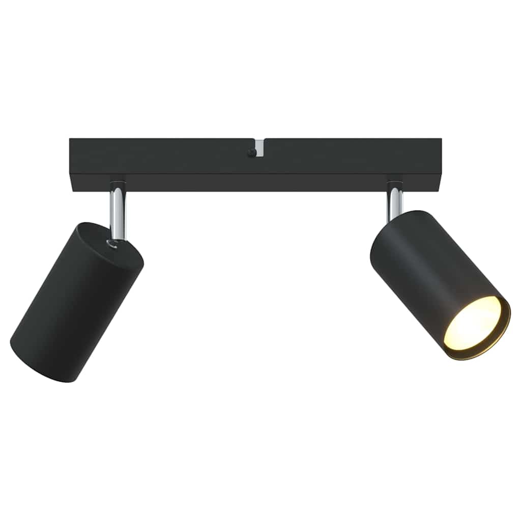vidaXL Σποτ οροφής με προβολείς Μαύρο 26 x 5,5 x 16,5 εκ Μέταλλο