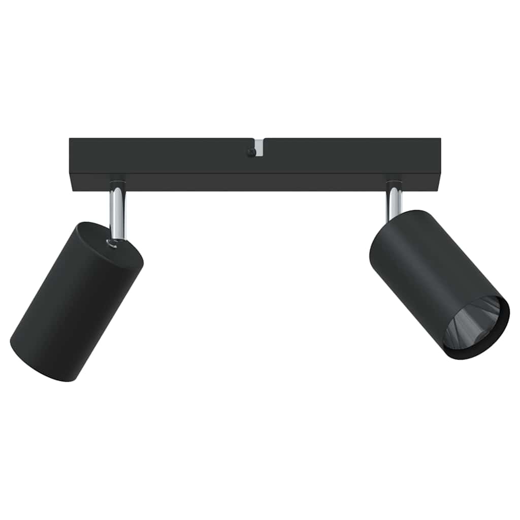 vidaXL Σποτ οροφής με προβολείς Μαύρο 26 x 5,5 x 16,5 εκ Μέταλλο