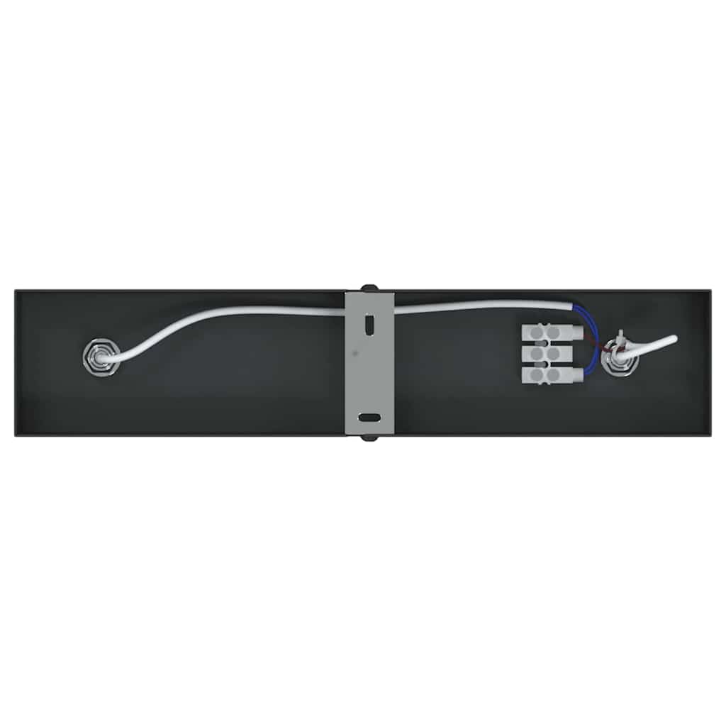 vidaXL Σποτ οροφής με προβολείς Μαύρο 26 x 5,5 x 16,5 εκ Μέταλλο