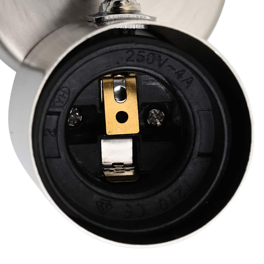 vidaXL Σποτ οροφής με προβολείς Νίκελ 38 x 5,5 x 16,5 εκ Μέταλλο