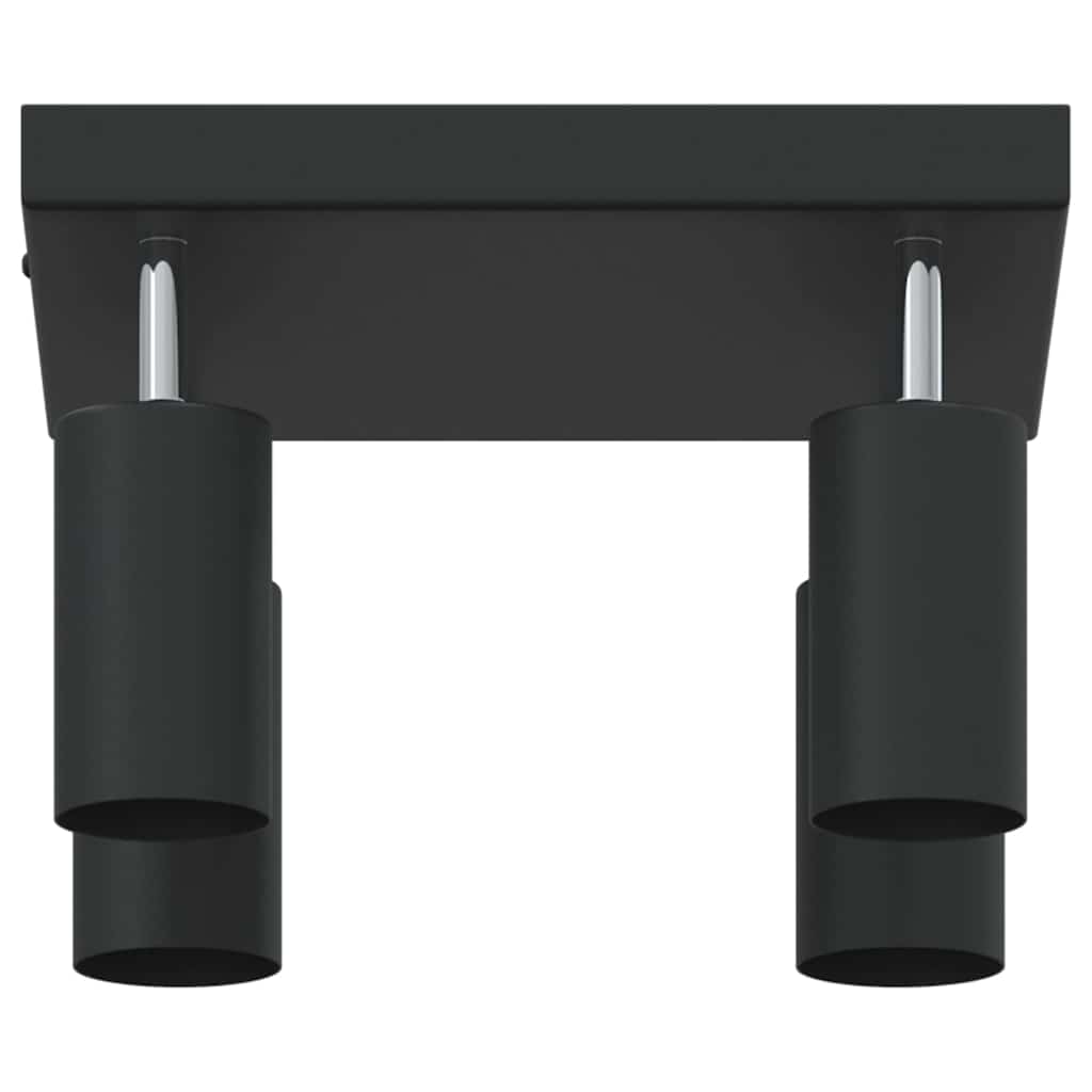 vidaXL Σποτ οροφής με προβολείς Μαύρο 26 x 26 x 16,5 εκ Μέταλλο
